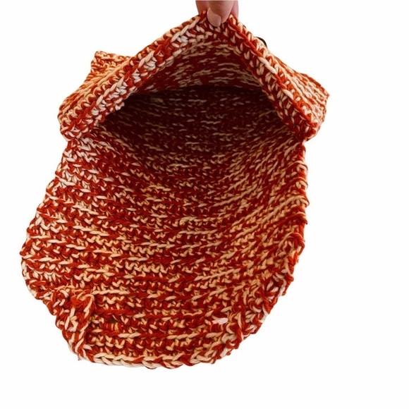 VINTAGE Handmade Sweater Knit Hand Muff Hand Warmer Clutch Bag - Picture 3 of 6